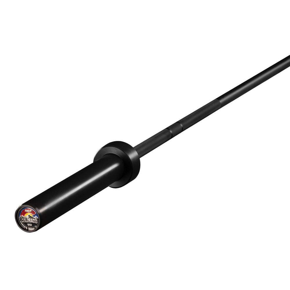 15 kg Colorado Bar weightlifting bar with a sleek black finish, ideal for strength training and gym workouts from Rep Fitness UK | Shop Premium Gym Equipment for Home & Commercial Use Online| Best Online Gym Equipment UK