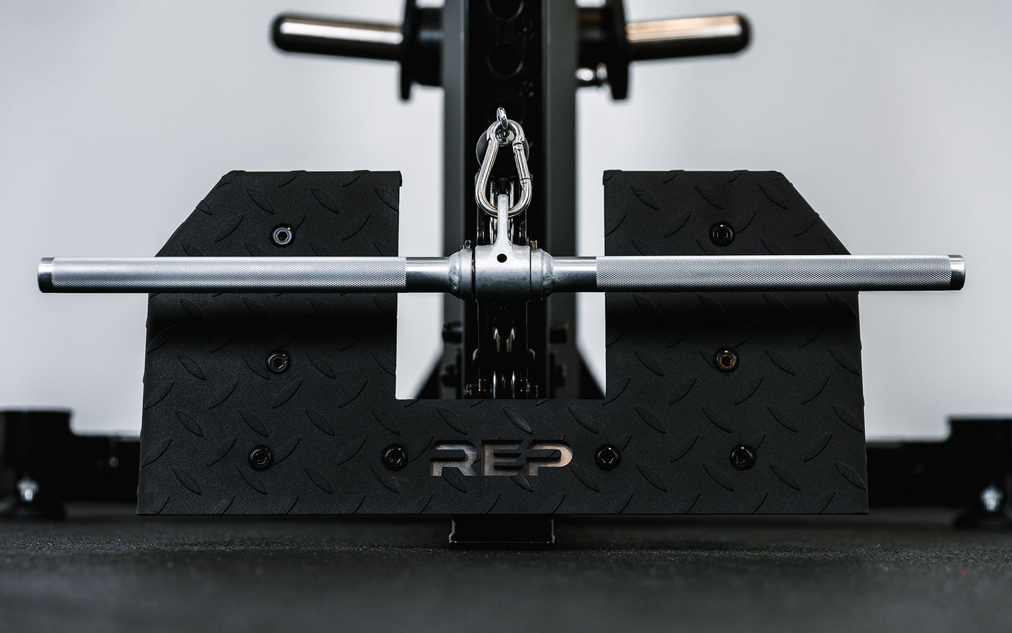 25'' Straight Bar Attached To Functional Trainer from Rep Fitness UK | Shop Best Premium Gym Equipment for Home & Commercial Use Online