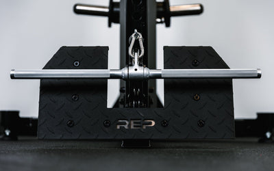 25'' Straight Bar Attached To Functional Trainer from Rep Fitness UK | Shop Best Premium Gym Equipment for Home & Commercial Use Online