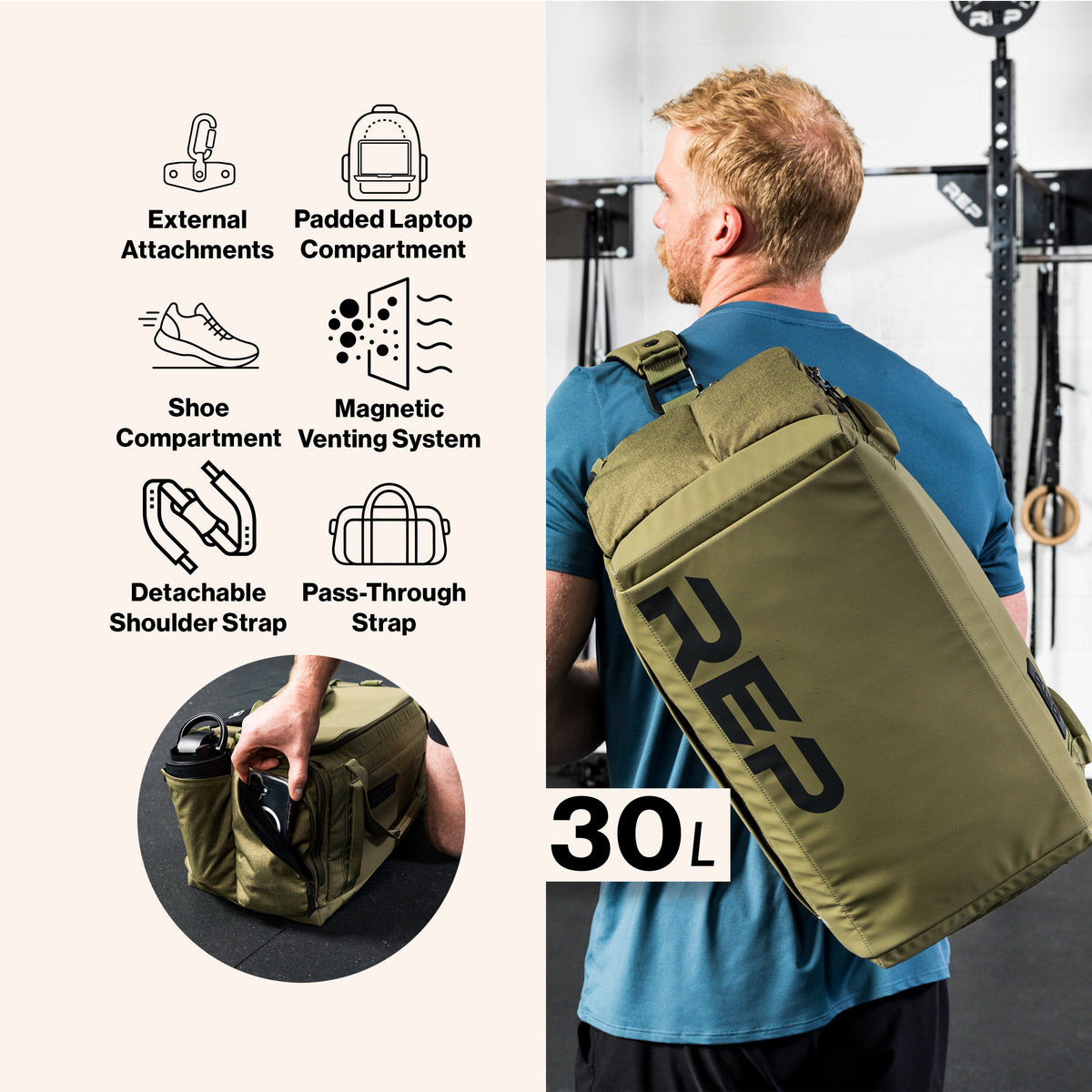Slate Duffel Bag