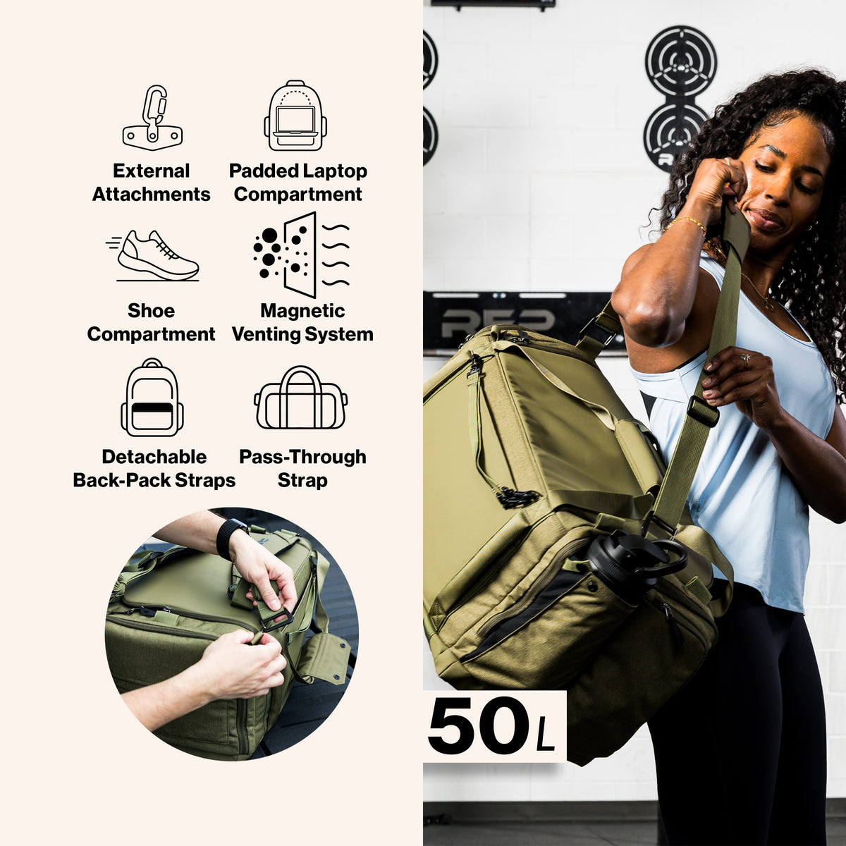 Slate Duffel Bag
