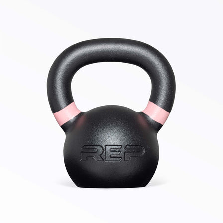 Grey 4kg marked kettlebell – premium cast-iron kettlebell from with color-coded handle, textured black coating for superior grip, and flat bases for stability; ideal for strength, conditioning, and full-body training; available individually or in sets from Rep Fitness UK | Shop Premium Gym Equipment for Home & Commercial Use, Best Online Gym Equipment UK