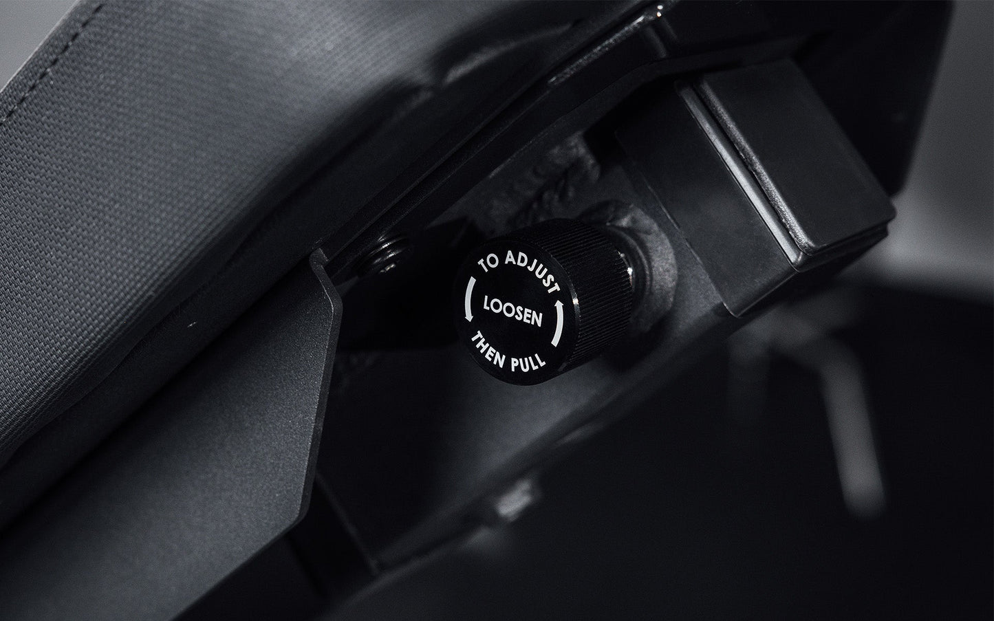 Close-up of REP AB-4100 adjustable bench showing ladder adjustment knob and steel frame detail from Rep Fitness UK | Shop Best Premium Gym Equipment for Home & Commercial Use Online