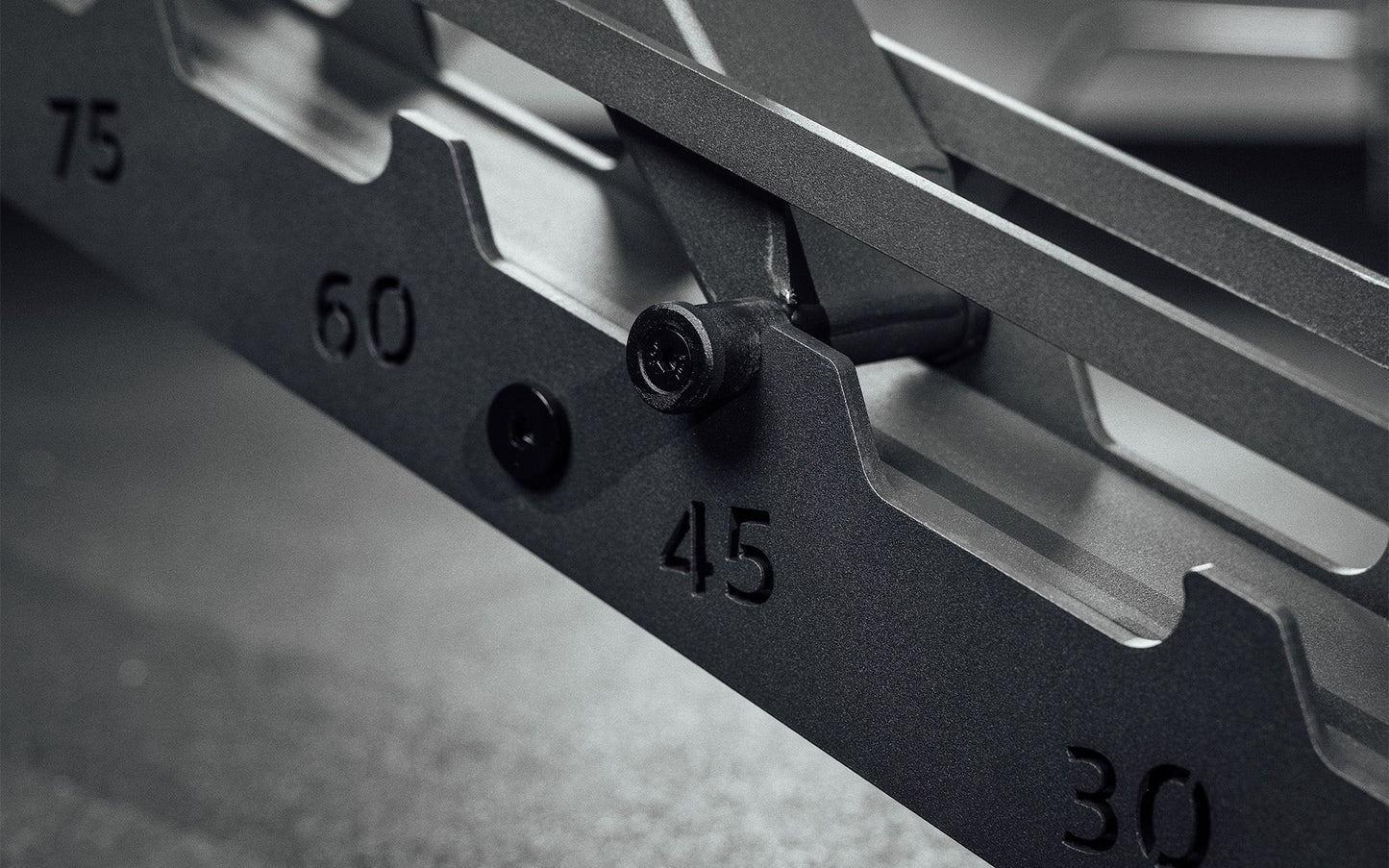 Close up of ladder detail of the AB-4100 Adjustable Weight Bench from Rep Fitness UK | Shop Best Premium Gym Equipment for Home & Commercial Use Online