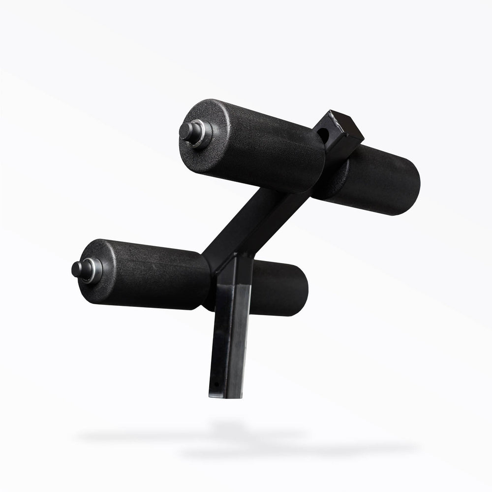 Leg Roller Attachment for adjustable bench, heavy-duty steel with foam pads for flat-incline-decline exercises from Rep Fitness UK | Shop Best Premium Gym Equipment for Home & Commercial Use Online