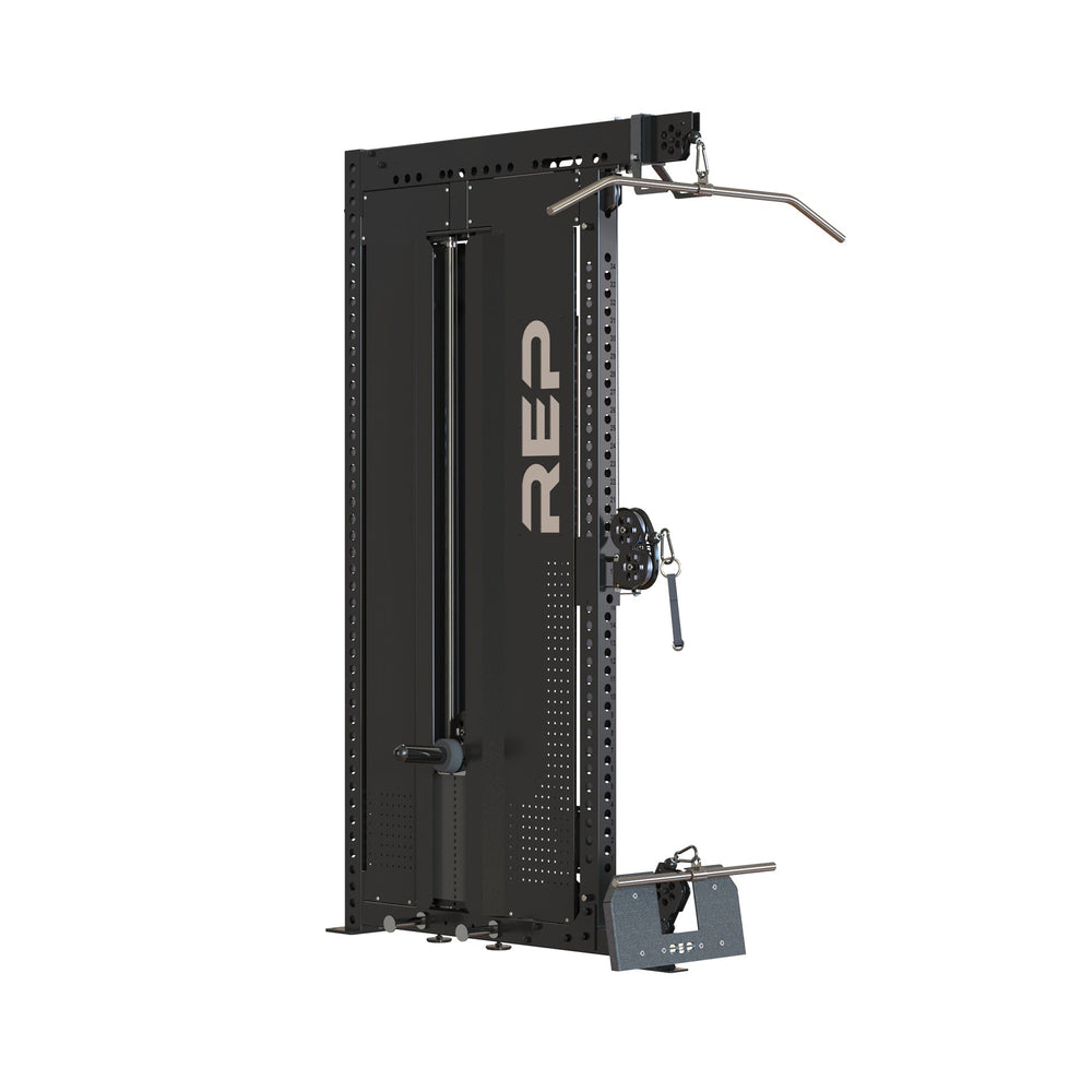 Adonis™ Cable Tower plate loaded, Selectorized no Pegasus no base support premium, space-saving cable machine for home or commercial gyms, 1:1 and 2:1 pulley ratios, 34 cable positions, and compatibility with REP’s 5000 Series racks, Pegasus™ attachment, and Modular Storage System for unmatched versatility and performance from Rep Fitness UK | Shop Premium Gym Equipment for Home & Commercial Use, Best Online Gym Equipment