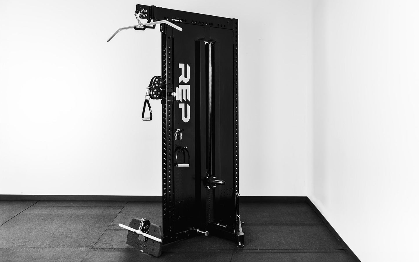 Adonis™ Cable Tower plate loaded, Selectorized no Pegasus with base, premium space-saving cable machine for home or commercial gyms, 1:1 and 2:1 pulley ratios, 34 cable positions, and compatibility with REP’s 5000 Series racks, Pegasus™ attachment, and Modular Storage System for unmatched versatility and performance from Rep Fitness UK | Shop Premium Gym Equipment for Home & Commercial Use, Best Online Gym Equipment