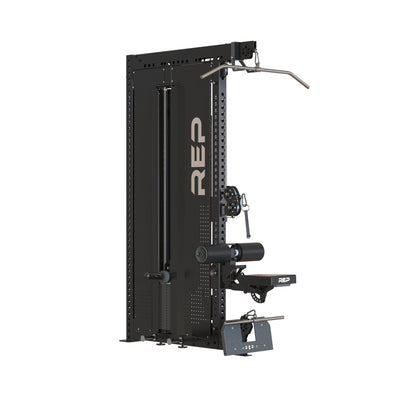Adonis™ Cable Tower plate loaded, Selectorized with Pegasus but no base, premium space-saving cable machine for home or commercial gyms, 1:1 and 2:1 pulley ratios, 34 cable positions, and compatibility with REP’s 5000 Series racks, Pegasus™ attachment, and Modular Storage System for unmatched versatility and performance from Rep Fitness UK | Shop Premium Gym Equipment for Home & Commercial Use, Best Online Gym Equipment