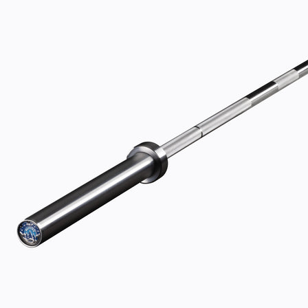 Alpine™ 20kg Olympic weightlifting bar featuring 28mm shaft, volcano knurling, and needle-bearing rotation from Rep Fitness UK | Shop Best Premium Gym Equipment for Home & Commercial Use Online
