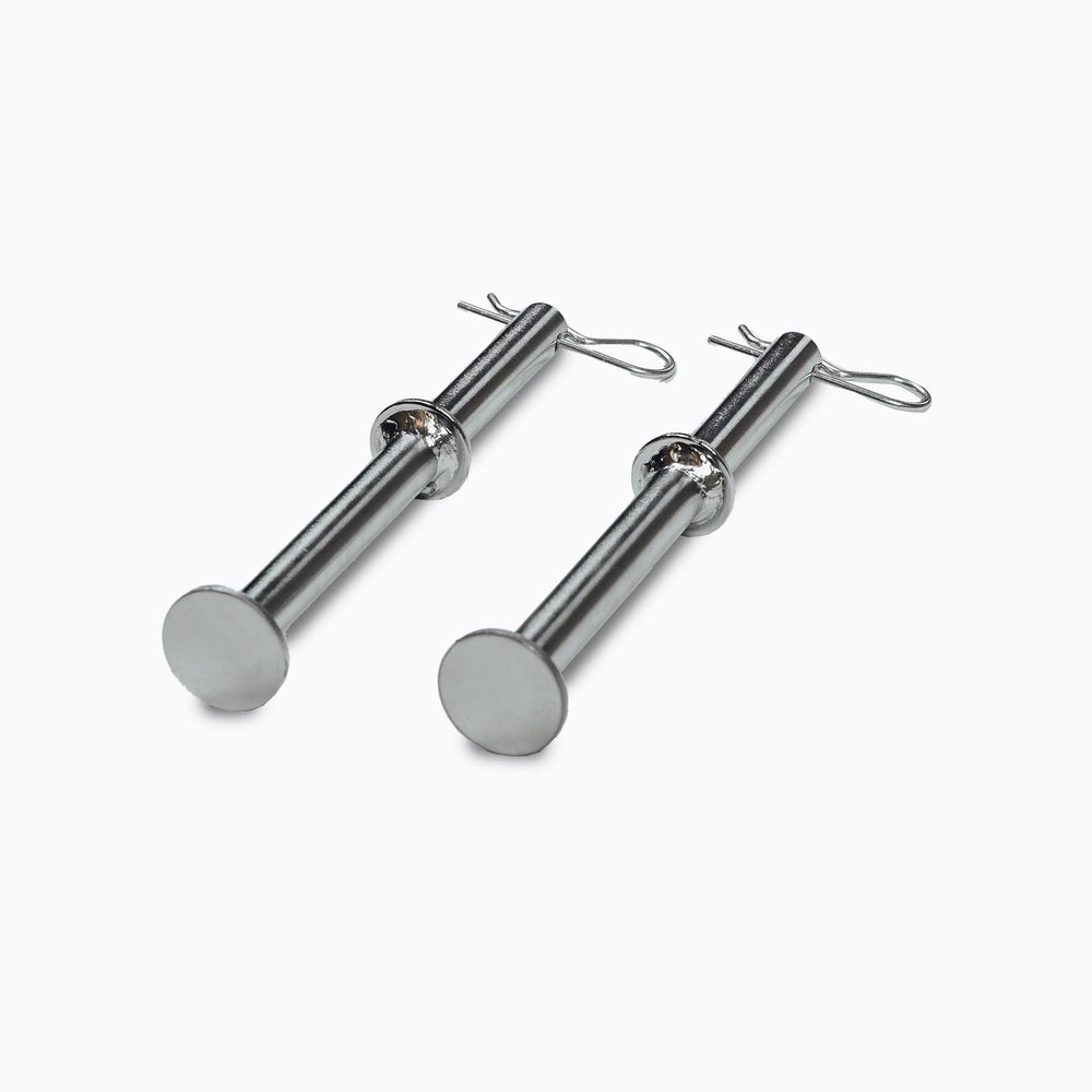 Band Pegs 2.0 – chrome-plated solid steel pegs; add resistance and storage versatility to your power rack; easy slide-in installation with cotter pin, perfect for banded squats, deadlifts, mobility work, and storing bands or attachments; lightweight yet durable design from Rep Fitness UK | Shop Premium Gym Equipment for Home & Commercial Use, Best Online Gym Equipment UK