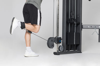 Ankle Cuff Cable Attachment In Use - Standing Hamstring Curl from Rep Fitness UK | Shop Best Premium Gym Equipment for Home & Commercial Use Online