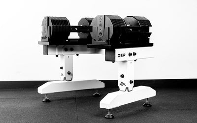 REP® Adjustable Dumbbell Stand Leveling Feet