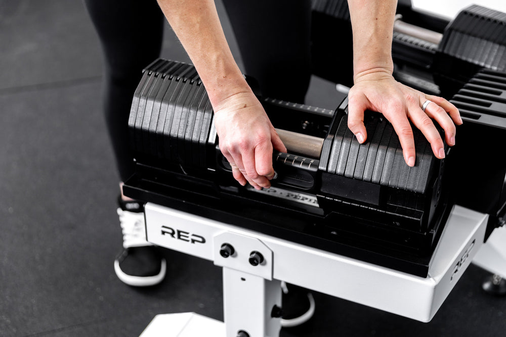 REP® x PÉPIN™ FAST Series™ Adjustable Dumbbell (lbs)