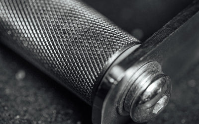 Pro Series D-handle Close Up Of Subtle Knurling For Secure, Comfortable Grip From Rep Fitness UK | Shop Best Premium Gym Equipment for Home & Commercial Use Online