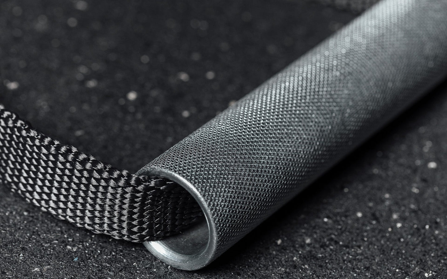 Steel D-handle Close Up of Knurling from Rep Fitness UK | Shop Best Premium Gym Equipment for Home & Commercial Use Online