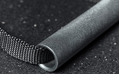 Steel D-handle Close Up of Knurling from Rep Fitness UK | Shop Best Premium Gym Equipment for Home & Commercial Use Online