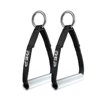 D-handle cable attachment with durable construction and knurled grip from Rep Fitness UK | Shop Best Premium Gym Equipment for Home & Commercial Use Online
