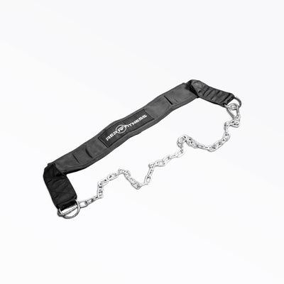 Dip belt with durable strap for attaching weight plates during dips and pull-ups from Rep Fitness UK | Shop Best Premium Gym Equipment for Home & Commercial Use Online