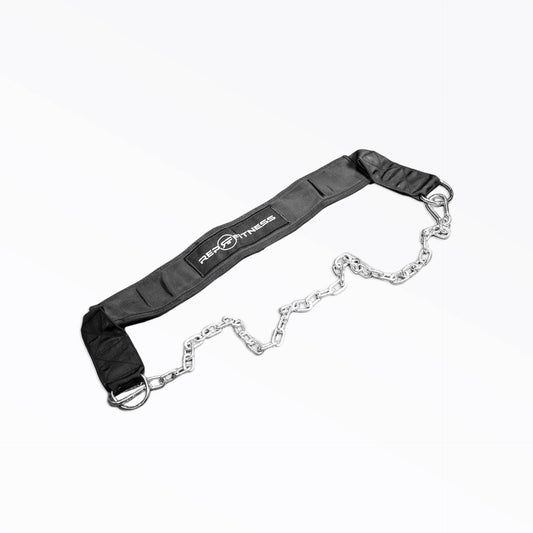 Dip belt with durable strap for attaching weight plates during dips and pull-ups from Rep Fitness UK | Shop Best Premium Gym Equipment for Home & Commercial Use Online