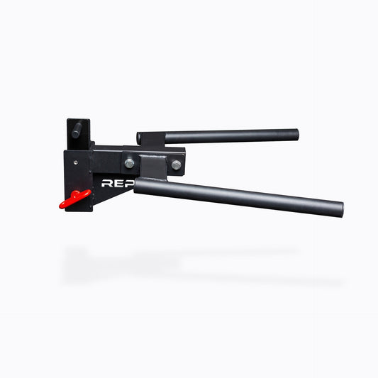 Dip attachment for PR-5000 power rack, easy-to-use, secure, heavy-duty, Easy to install, secure, and rack-protective design for safe, stable upper body strength training from Rep Fitness UK | Shop Premium Gym Equipment for Home & Commercial Use Online | Best Online Gym Equipment UK | PR-5000 addon