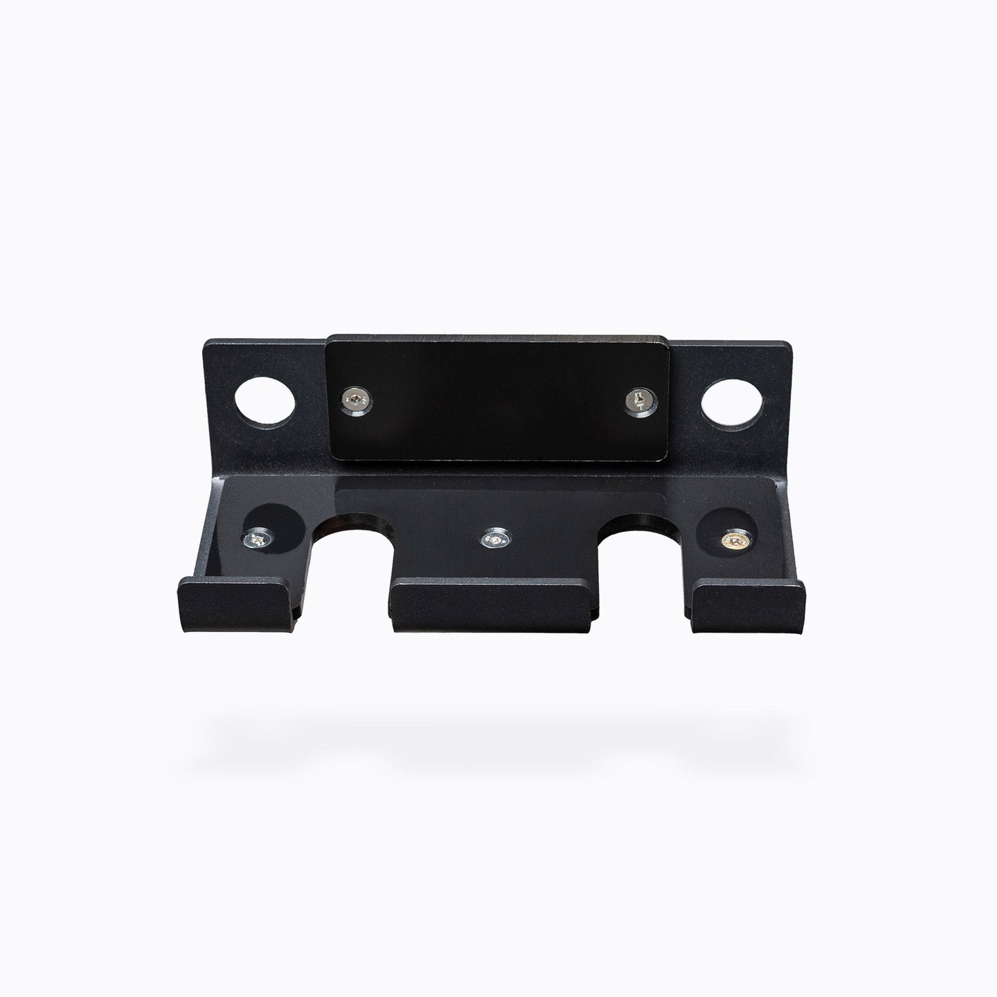 Dual Barbell Hanger 5000 Series, heavy-duty steel and plastic attachment for PR-5000 racks; vertical barbell storage for two barbells, 35mm cutouts, protective plastic lining, recessed hardware, 0.75” front lip, matte black powder coat, space-saving gym organization from Rep Fitness UK | Shop Premium Gym Equipment for Home & Commercial Use, Best Online Gym Equipment