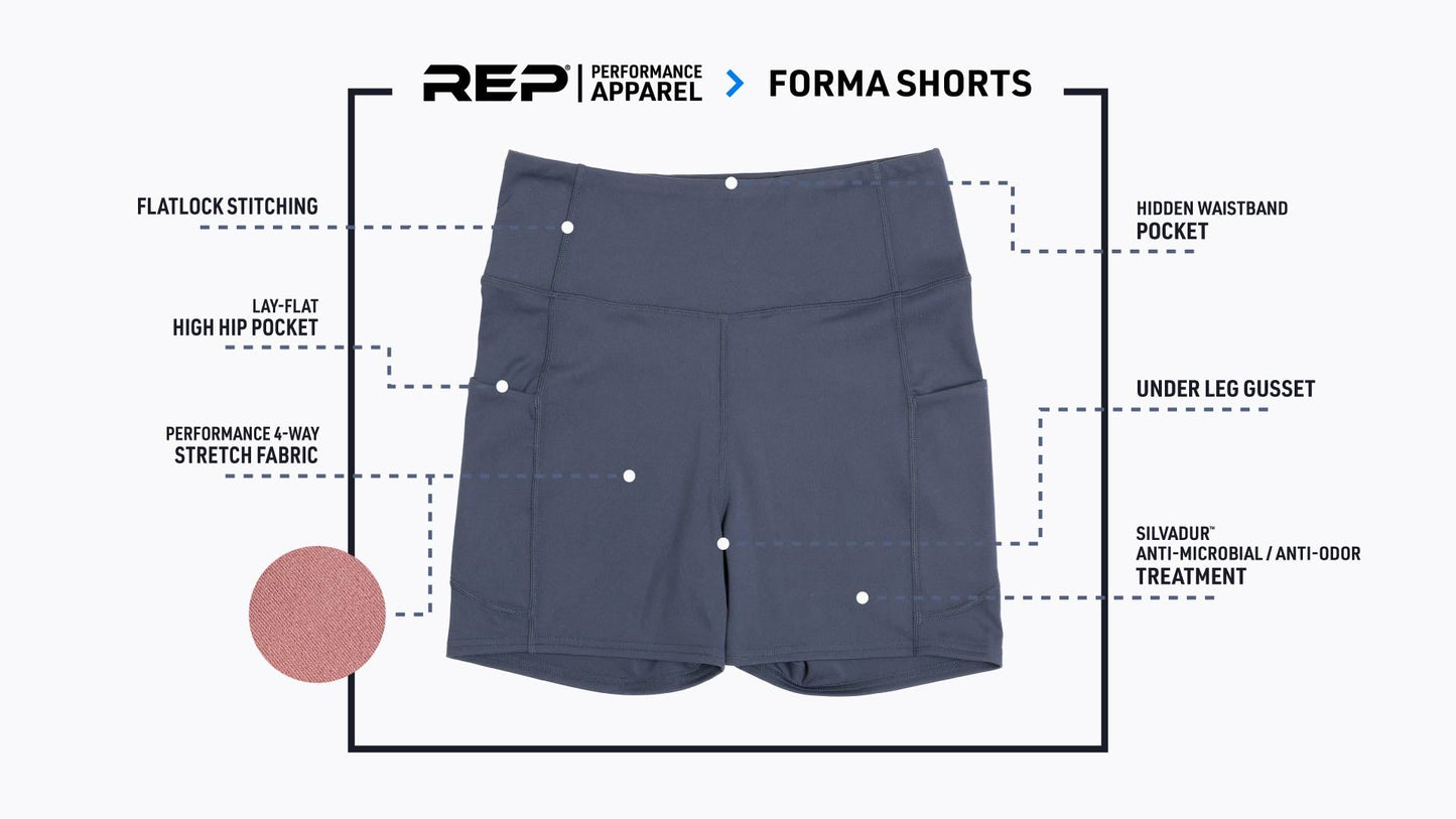 Women's Forma Shorts features graphic