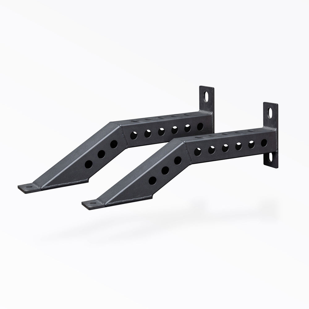 Front Foot Extension Pair for PR-5000 Power Rack, heavy-duty 3x3” 11-gauge steel rack stabilizer; adds 26.1” to base for safe off-rack benching, squatting, dips, and presses, bolt-on installation, 1”/5/8” side and top holes, and compatible with Spotter Arms, Landmine, Band Pegs, and Utility Horn attachments second image from Rep Fitness UK | Shop Premium Gym Equipment for Home & Commercial Use, Best Online Gym Equipment
