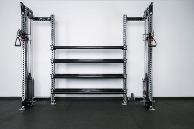 Dumbbell & Kettlebell Storage Shelf