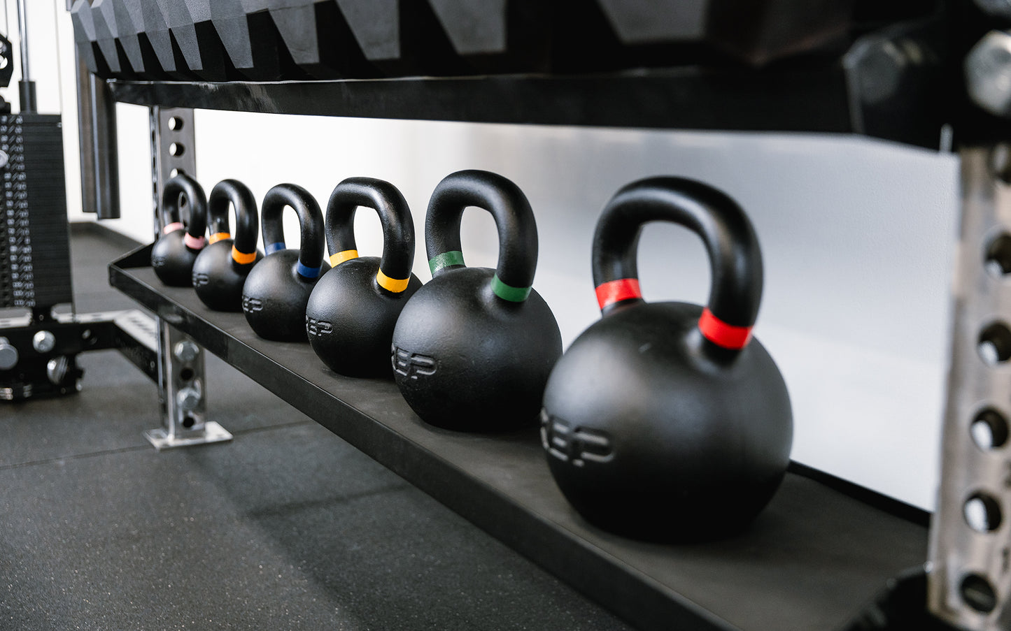 Dumbbell & Kettlebell Storage Shelf