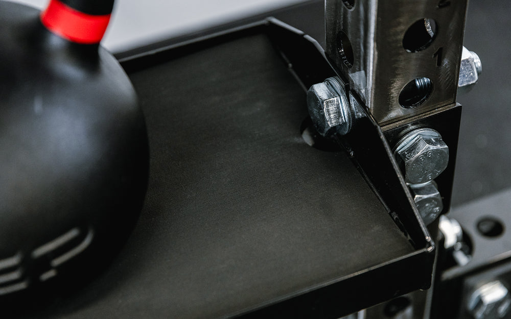 Dumbbell & Kettlebell Storage Shelf