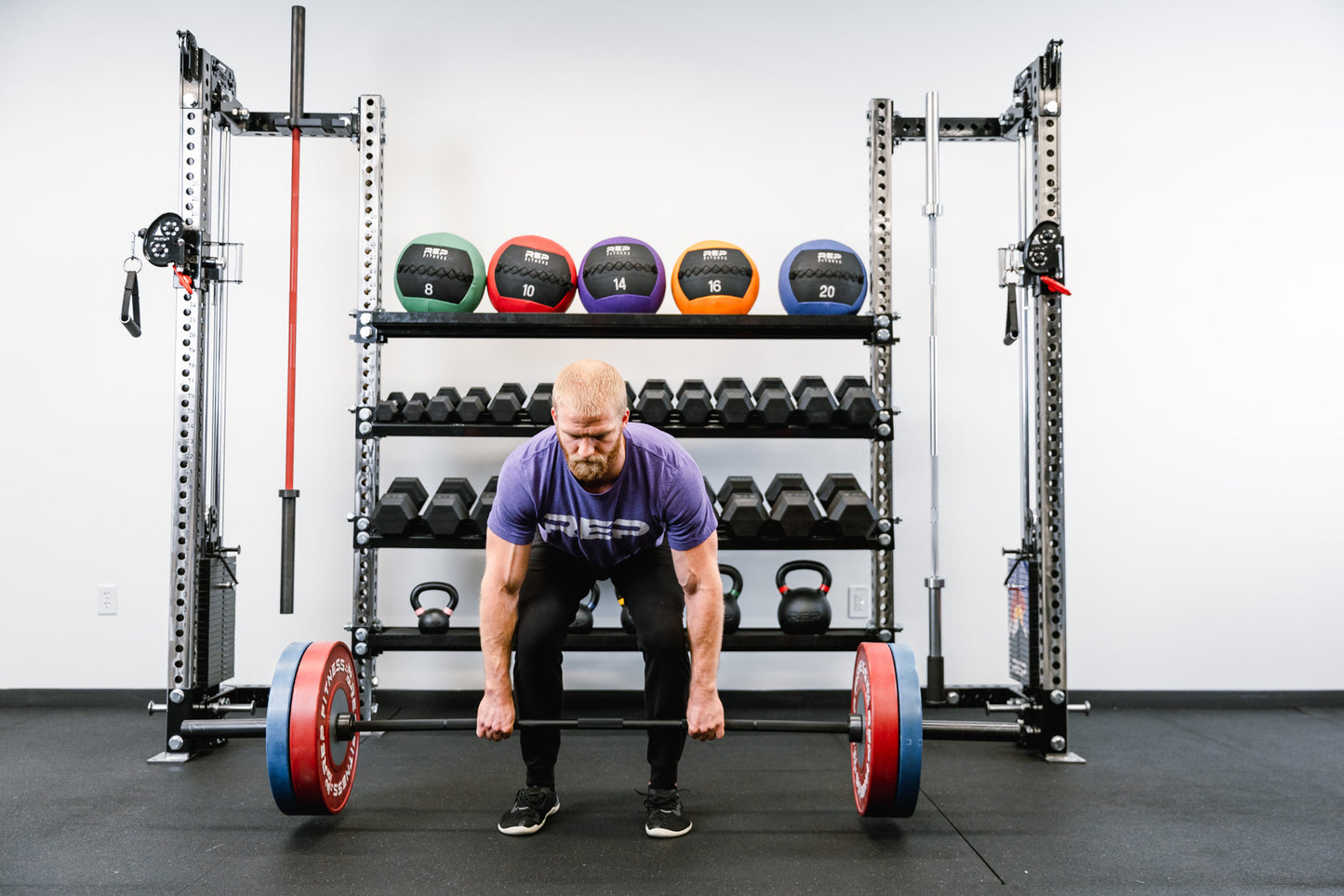 Dumbbell & Kettlebell Storage Shelf