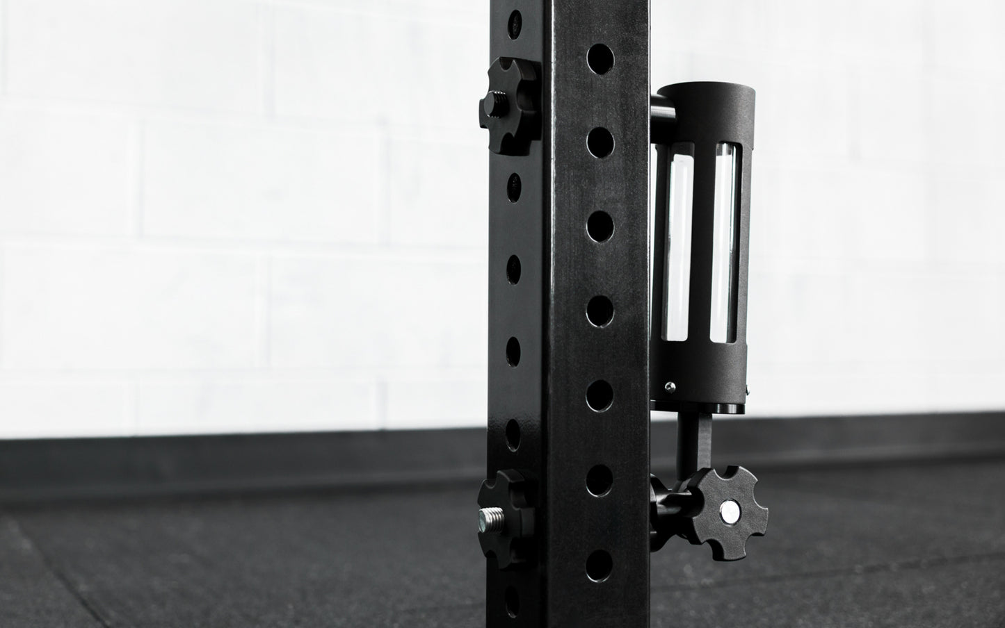 The Rack Mounted REP® x Kleva Built® Adroit Landmine mounted on a 4000 series rack from Rep Fitness UK | Shop Premium Gym Equipment for Home & Commercial Use Online | Best Online Gym Equipment UK