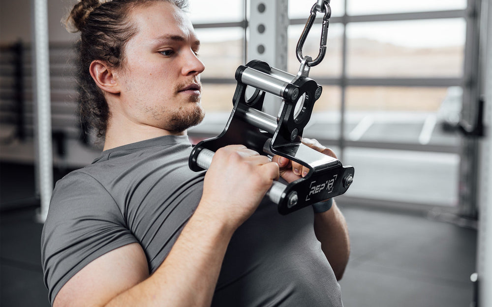 REP® x Kleva Built® Atlas™ Close-Grip Cable and Landmine Attachment