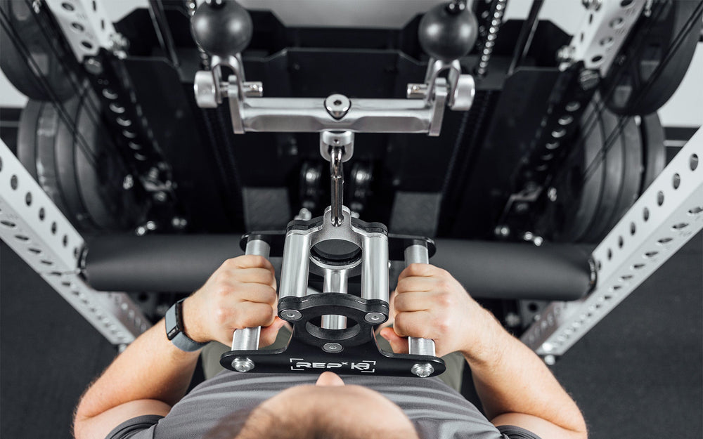 REP® x Kleva Built® Atlas™ Close-Grip Cable and Landmine Attachment