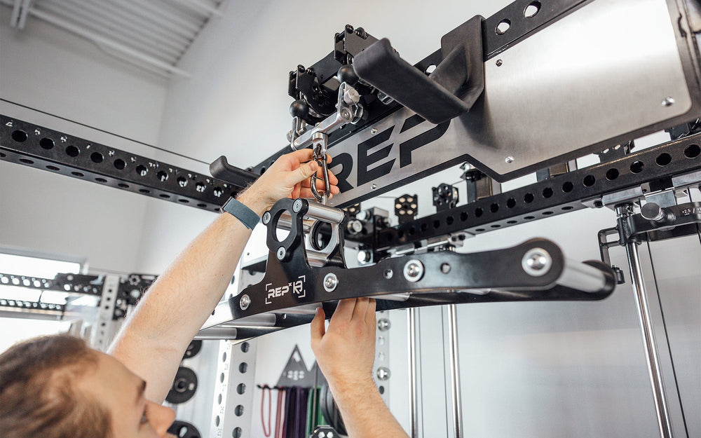 REP® x Kleva Built® Atlas™ Multi-Grip Cable and Landmine Attachment