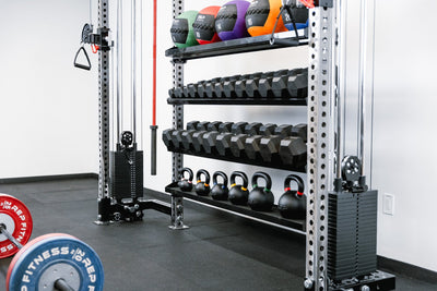 Easy to use L Shaped Crossmembers being used to create a customized rack configuration from Rep Fitness UK | Shop Best Premium Gym Equipment for Home & Commercial Use Online