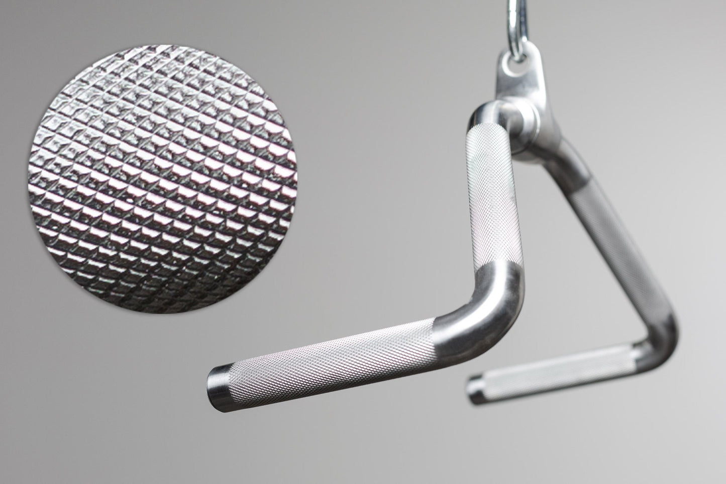 Open Row Cable Attachment Close Up of Knurling from Rep Fitness UK | Shop Best Premium Gym Equipment for Home & Commercial Use Online