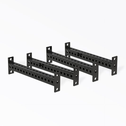 PR-5000 Crossmembers Metallic Black 30" Set of Four, 3x3” 11-gauge steel rack connectors with 1” holes, 2” spacing, and laser-cut numbers; easy bolt-on installation with included hardware, multiple powder-coat from Rep Fitness UK | Shop Premium Gym Equipment for Home & Commercial Use, Best Online Gym Equipment