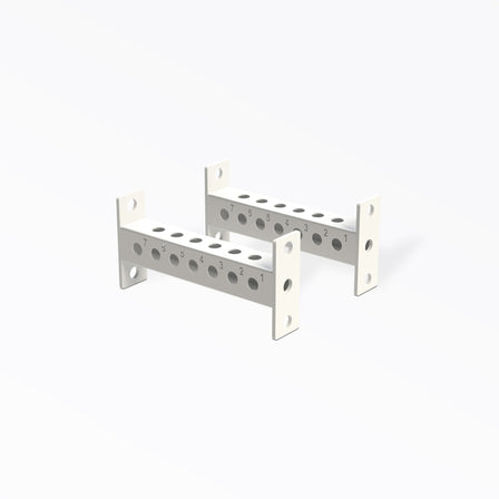 PR-5000 Crossmembers White 16" Pair, 3x3” 11-gauge steel rack connectors with 1” holes, 2” spacing, and laser-cut numbers; easy bolt-on installation with included hardware, multiple powder-coat from Rep Fitness UK | Shop Premium Gym Equipment for Home & Commercial Use, Best Online Gym Equipment