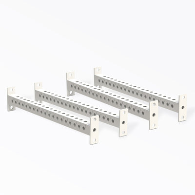 PR-5000 Crossmembers White 41" Set of Four, 3x3” 11-gauge steel rack connectors with 1” holes, 2” spacing, and laser-cut numbers; easy bolt-on installation with included hardware, multiple powder-coat from Rep Fitness UK | Shop Premium Gym Equipment for Home & Commercial Use, Best Online Gym Equipment