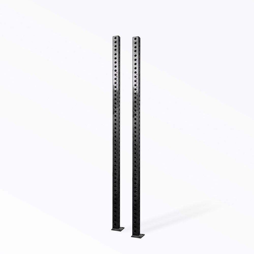 PR-5000 Power Rack Uprights Metallic Black 80" Pair 11-gauge steel uprights for sturdy, durable rack builds from Rep Fitness UK | Shop Premium Gym Equipment for Home & Commercial Use, Best Online Gym Equipment