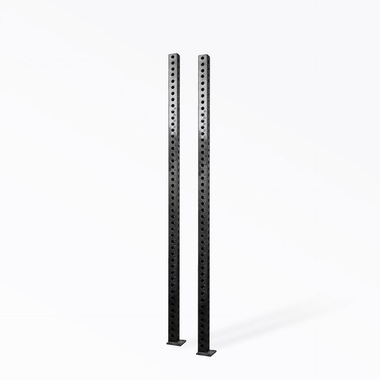 PR-5000 Power Rack Uprights Metallic Black 80" Pair 11-gauge steel uprights for sturdy, durable rack builds from Rep Fitness UK | Shop Premium Gym Equipment for Home & Commercial Use, Best Online Gym Equipment