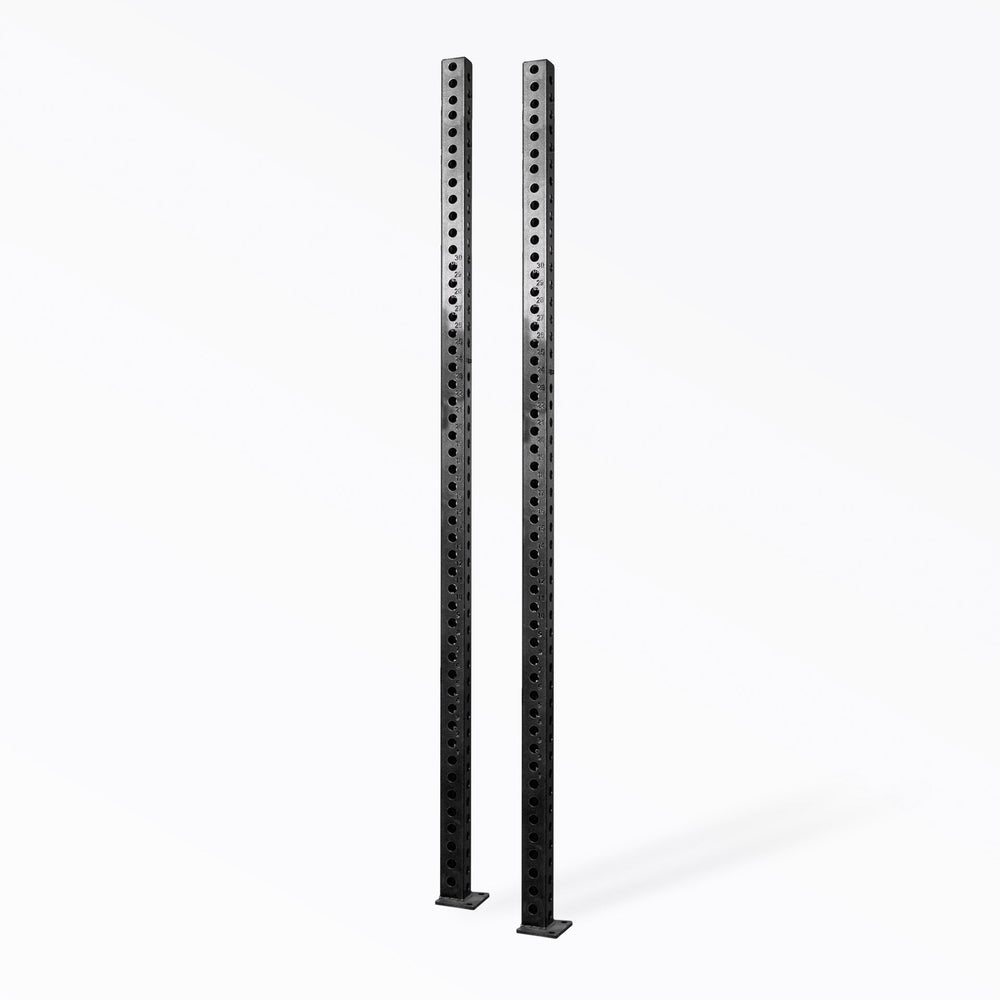 PR-5000 Power Rack Uprights Metallic Black 93" 11-gauge steel uprights for sturdy, durable rack builds from Rep Fitness UK | Shop Premium Gym Equipment for Home & Commercial Use, Best Online Gym Equipment