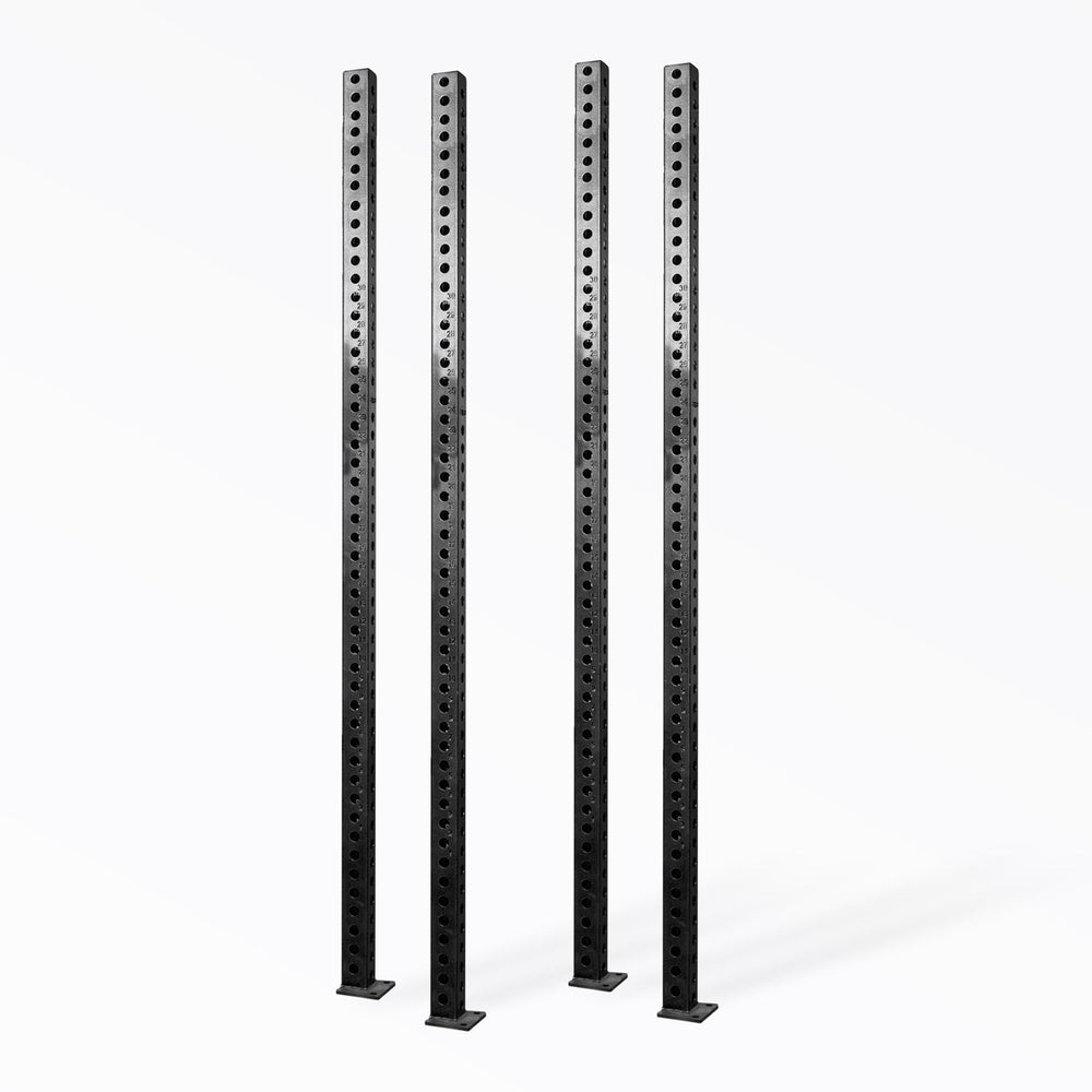 PR-5000 Power Rack Uprights Metallic Black 93" Set of Four 11-gauge steel uprights for sturdy, durable rack builds from Rep Fitness UK | Shop Premium Gym Equipment for Home & Commercial Use, Best Online Gym Equipment