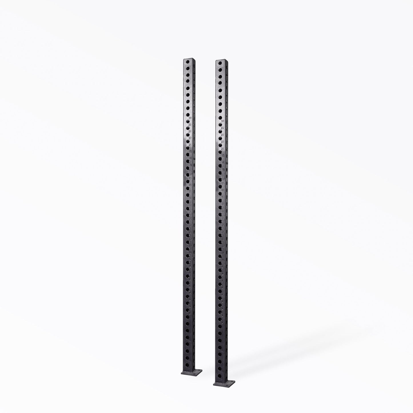PR-5000 Power Rack Uprights Pair Matte Black 80" 11-gauge steel uprights for sturdy, durable rack builds from Rep Fitness UK | Shop Premium Gym Equipment for Home & Commercial Use, Best Online Gym Equipment