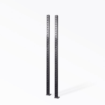 PR-5000 Power Rack Uprights Pair Matte Black 80" 11-gauge steel uprights for sturdy, durable rack builds from Rep Fitness UK | Shop Premium Gym Equipment for Home & Commercial Use, Best Online Gym Equipment