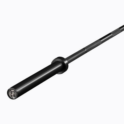 REP Black Cerakote Double Black Diamond Power Bar, elite 20kg powerlifting barbell with ultra-aggressive mountain knurling, 29mm stiff shaft, bronze bushings, and IPF-standard specs, built for maximum grip and durability; available in stainless steel or Cerakote finishes for premium performance and corrosion resistance from Rep Fitness UK | Shop Premium Gym Equipment for Home & Commercial Use, Best UK Gym Equipment Online