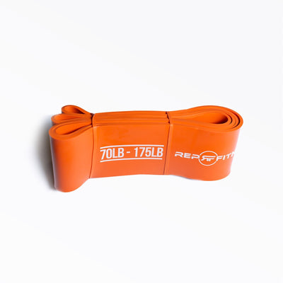 Elastic resistance bands in multiple widths and colours for strength training, mobility, and assisted exercises from Rep Fitness UK | Shop Best Premium Gym Equipment for Home & Commercial Use Online