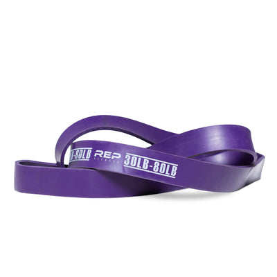 Purple light resistance band for strength training, mobility, and assisted exercises from Rep Fitness UK | Shop Best Premium Gym Equipment for Home & Commercial Use Online