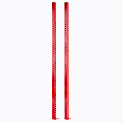 108-inch commercial rig uprights made from 3x3-inch 11-gauge steel with numbered holes and powder-coated finish from Rep Fitness UK | Shop Best Premium Gym Equipment for Home & Commercial Use Online
